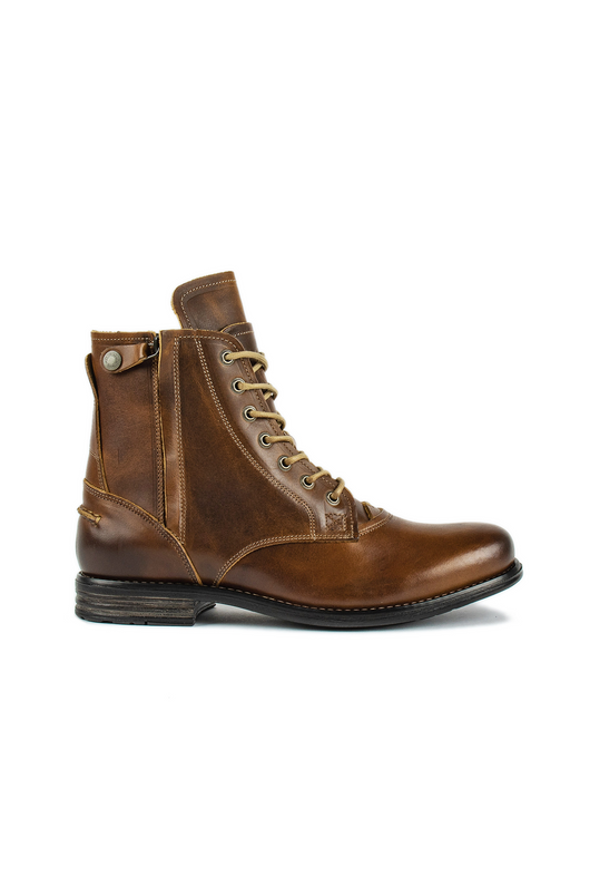 Botas Vaqueras Retro Hombre con Cordones Martin Punta Redonda Tacón Bajo - Image 15