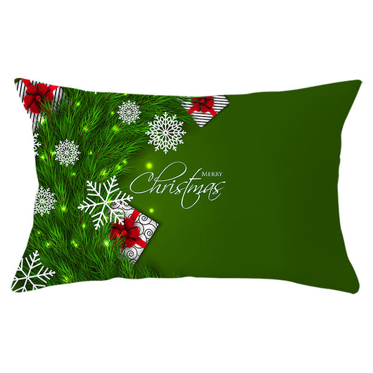 Funda de Almohada Navideña Serie Verde con Estampado Piel de Melocotón - Image 6