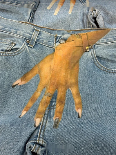 Jeans Estampados Personalizados con Diseño de Dedos - Image 7