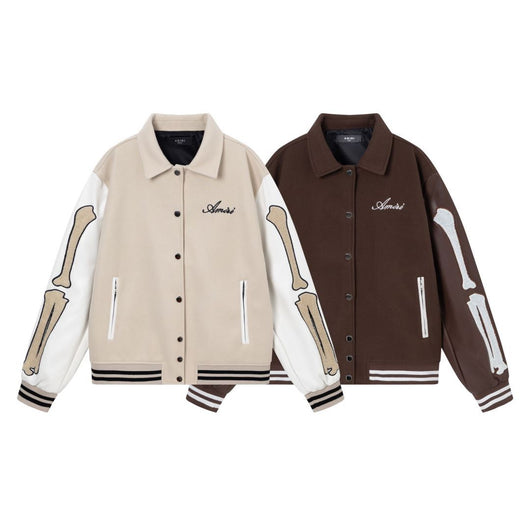 Chaqueta de Lana con Bordado de Hueso - Colección Otoño Invierno