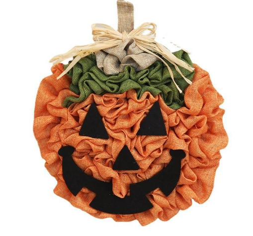 Corona de Puerta Otoñal con Calabaza Artificial para Halloween - Image 9