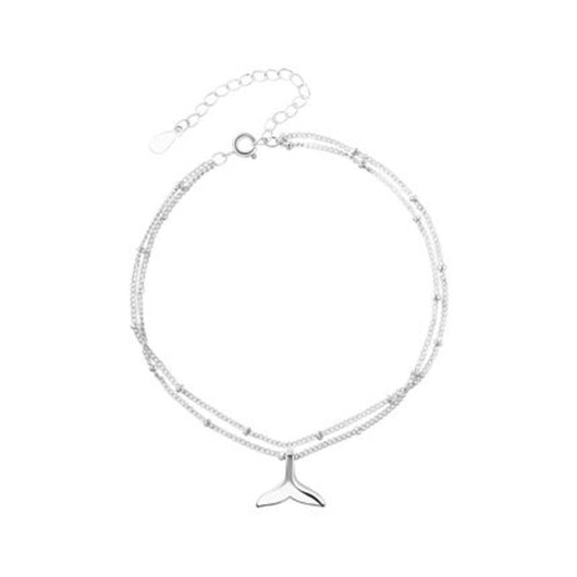 Pulsera de Tobillo Cuentas Redondas Cola de Delfín Sirena - Image 5
