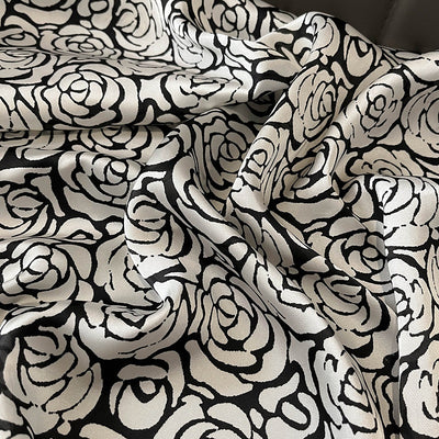 Pañuelo de Seda Estampado Versátil - Banda Decorativa para Cabello y Accesorios - Image 19