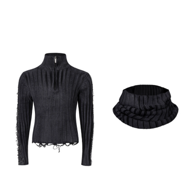 Suéter Cuello Alto Diseño Otoño-Invierno con Detalle de Imperdible - Image 13