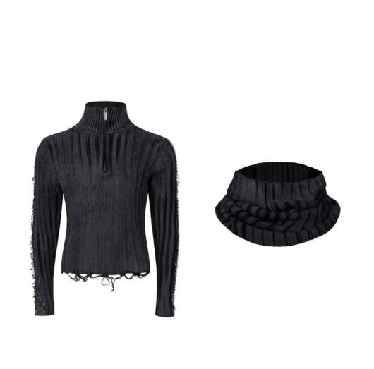 Suéter Cuello Alto Diseño Otoño-Invierno con Detalle de Imperdible - Image 13