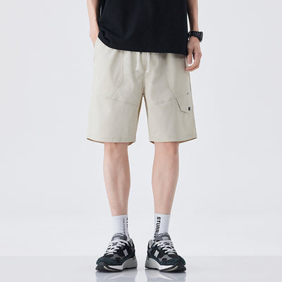 Pantalones Cortos de Trabajo Estilo Retro American para Hombre - Algodón Ice Silk Fresco - Image 3