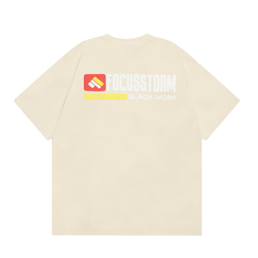 Camiseta Hombre Estampado Letras Espuma Manga Corta - Image 3