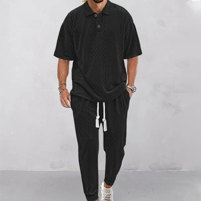 Traje Jacquard de Punto Pesado en Colores Sólidos - Image 29