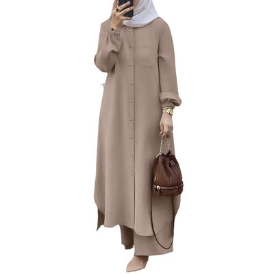 Conjunto Ejecutivo Mujer: Camisa Manga Larga y Pantalón - Image 5