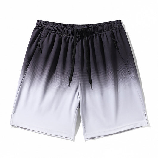 Pantalones Cortos Deportivos Ice Silk Degradado para Hombre - Ideales para Playa y Verano - Image 6