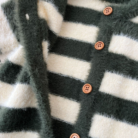 Pijama Enterizo para Bebé con Pelaje de Visón y Rayas - Image 27
