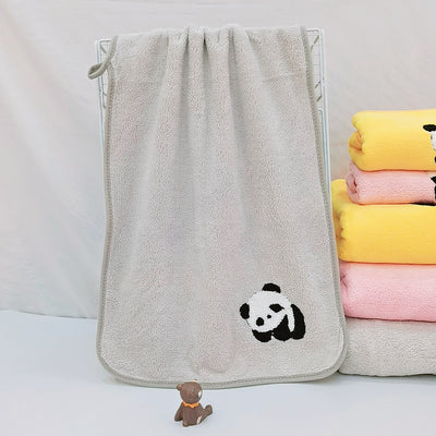 Fundas de Panda Bordado en Terciopelo Coral - Suave y Absorbentes - Image 14