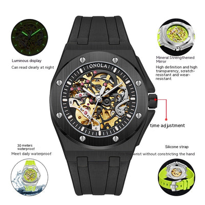 Reloj Mecánico Automático Impermeable con Esfera Luminosa - Image 7
