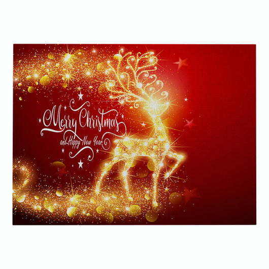 Mantel Individual Navideño Rojo - Algodón y Lino - Image 7