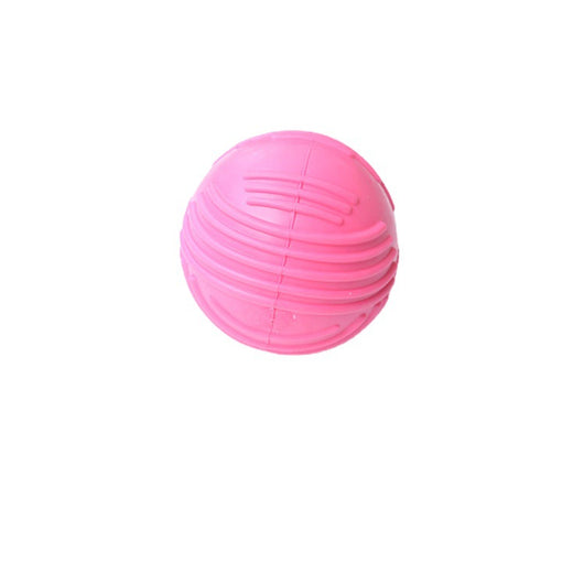 Sapphire blue TPR dog sound ball with a textured surface for teeth grinding and biting. - Image 8