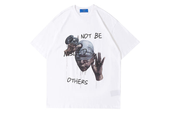 Camiseta Hip-Hop Casual con Estampado de Avatar Personalizado para Hombre