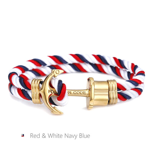 Pulsera de Ancla para Parejas - Cuerda Ajustable con Estilo Moderno - Image 5