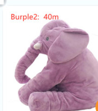 Pink 60cm and yellow 40cm elephant plush dolls, soft comfort pillows for babies and kids. - Image 44
