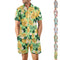 Conjunto de Playa para Hombre - Camisa Estampada y Pantalones Cortos Holgados
