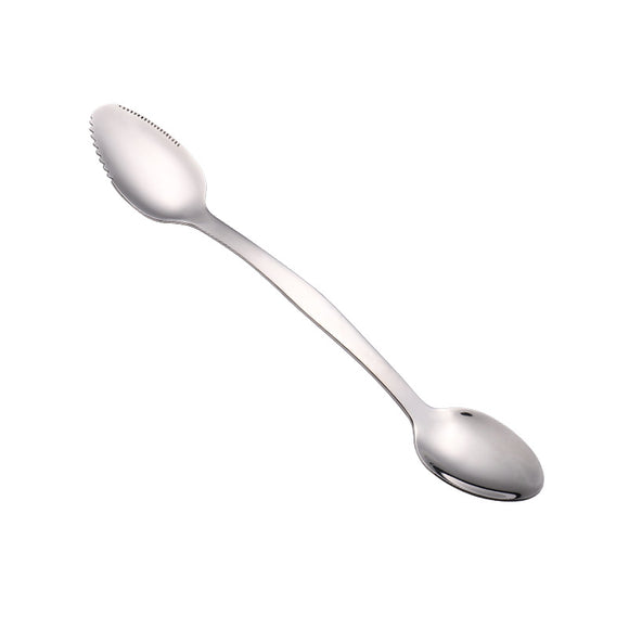 Cuchara Deshollinadora de Acero Inoxidable con Cámara de Hielo para Pomelo y Frutas