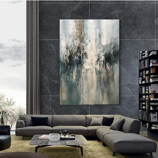 Cuadro Abstracto Moderno en Óleo sobre Lienzo - Arte Contemporáneo sin Marco para Decoración del Hogar - Image 14