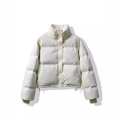 Chaqueta Acolchada de Cuero PU sin Lavado - Abrigo Corto Grueso para Mujer - Image 3