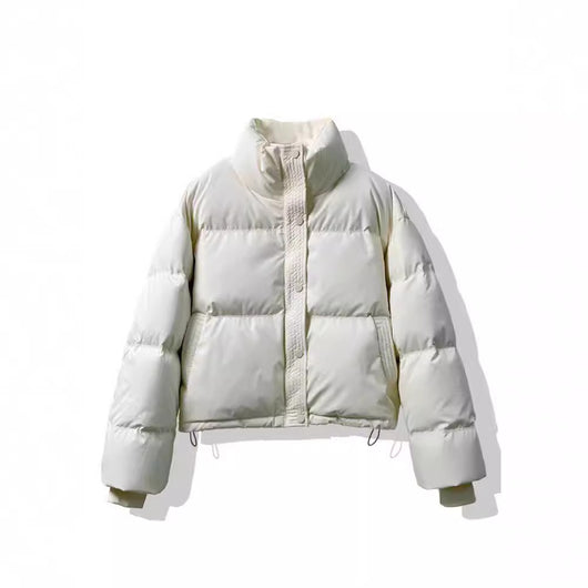 Chaqueta Acolchada de Cuero PU sin Lavado - Abrigo Corto Grueso para Mujer - Image 3