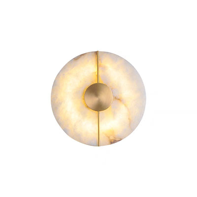 Lámpara de Pared Mármol con Base Cobre para TV y Dormitorio - Image 8