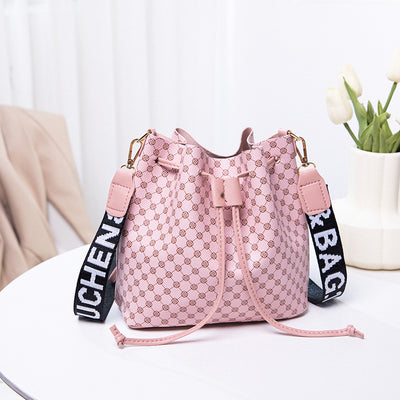 Bolso Bucket de Cuero PU Multicapa para Mujer - Bolso Crossbody Elegante y Versátil - Image 5