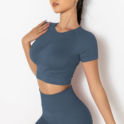 Playera Deportiva Tejida sin Costuras para Mujer - Yoga, Running y Fitness - Image 9