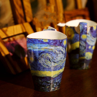 Taza Retro Europea de Gran Capacidad para Parejas