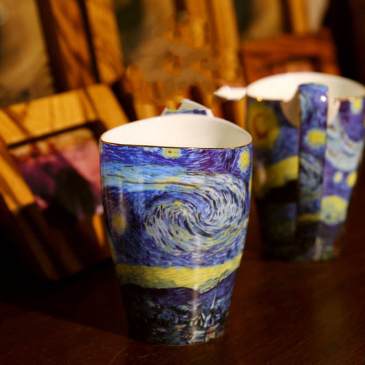 Taza Retro Europea de Gran Capacidad para Parejas