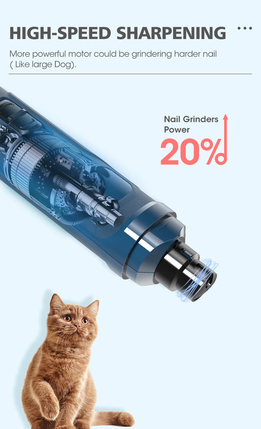 Cortauñas para Mascotas con LED, Doble Velocidad y Carga USB - Image 11