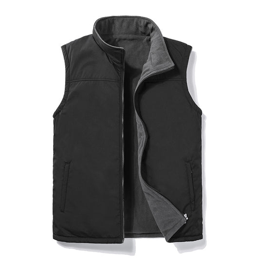 Chaleco Polar Reversible para Hombre - Abrigo Sin Mangas para Otoño e Invierno - Image 13