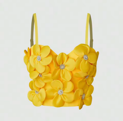 Top Bandeau Floral con Brillantes Dopamina - Image 7