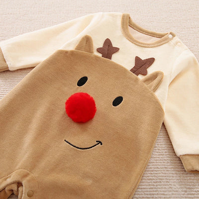 Pijama Navideño Cervatillo Bebé Grueso y Acogedor - Image 9