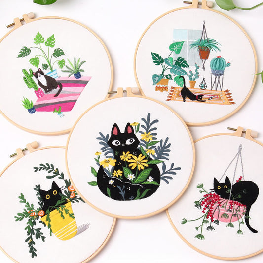 Kit Completo de Bordado DIY para Principiantes