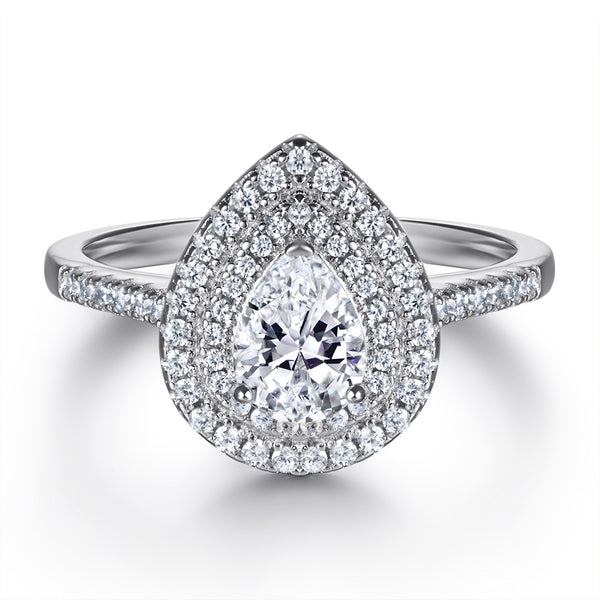 Anillo de Diamante Talla Pera - Image 4