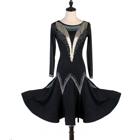 Vestidos de Danza Latina con Tubo - Trajes de Competencia y Faldas de Baile - Image 4