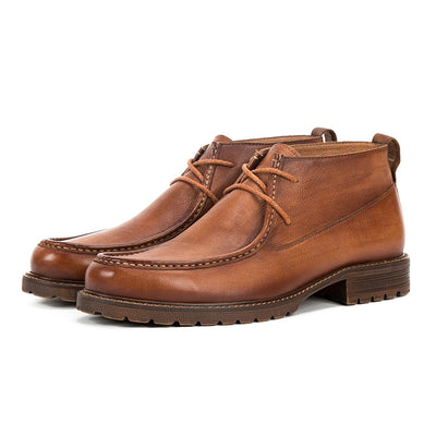 Botas Altas de Cuero Genuino - Estilo Casual y Versátil
