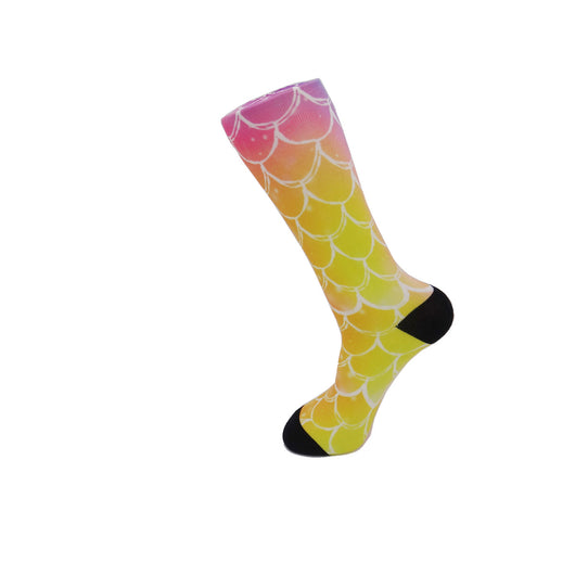 Calcetines Personalizados con Patrón de Escamas de Pez - Image 5