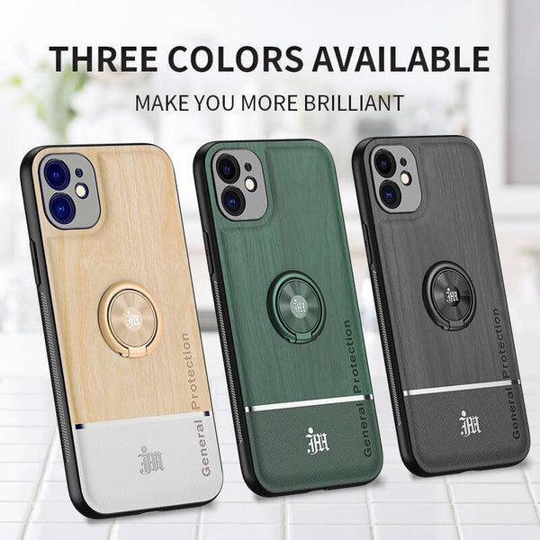 Funda Protectora Magnética con Textura de Madera para Auto