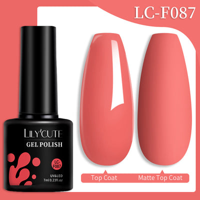 Set de Pegamento para Uñas con Brillo de Color Sólido - Image 23