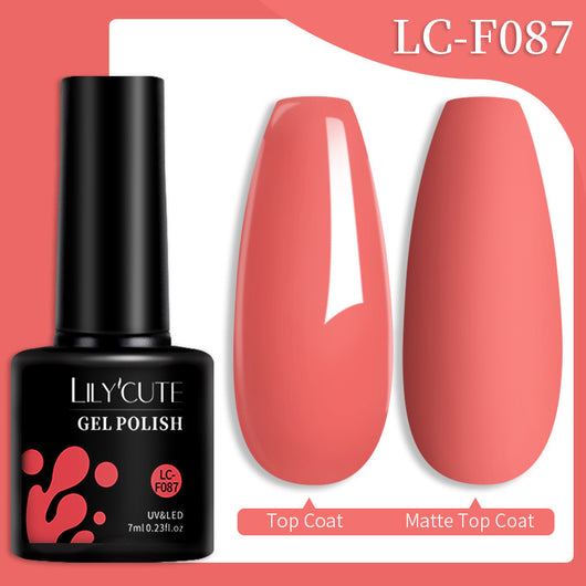 Set de Pegamento para Uñas con Brillo de Color Sólido - Image 23