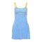 Vestido Ajustado con Escote Sling en Color Sólido para Mujer
