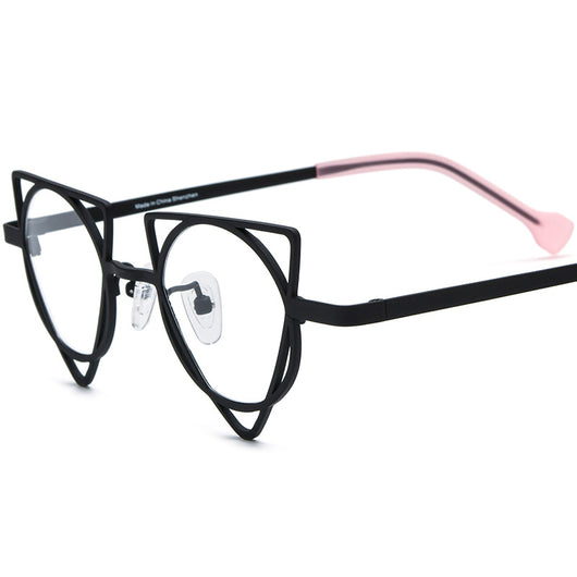 Gafas Graduadas Cat-eye Titanio Ultraligero con Lentes de Color - Image 7