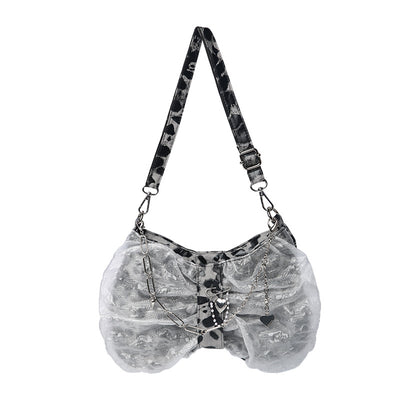 Bolsa Escolar Bandolera de Malla con Cadena para Estudiantes - Image 9