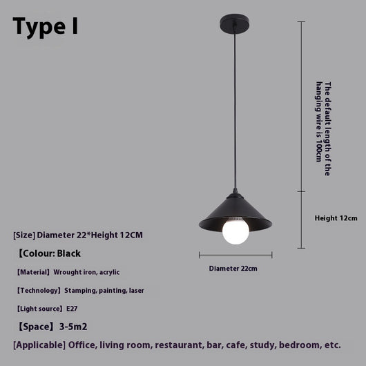 Lámpara Colgante Minimalista de Diseño Moderno para Restaurante y Bar - Image 14