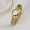 Reloj Dorado para Mujer Estilo Vintage con Pulsera de Acero