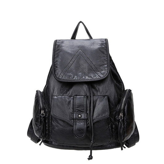 Mochila de Cuero Suave para Mamá - Bolso Versátil Multiuso - Image 2